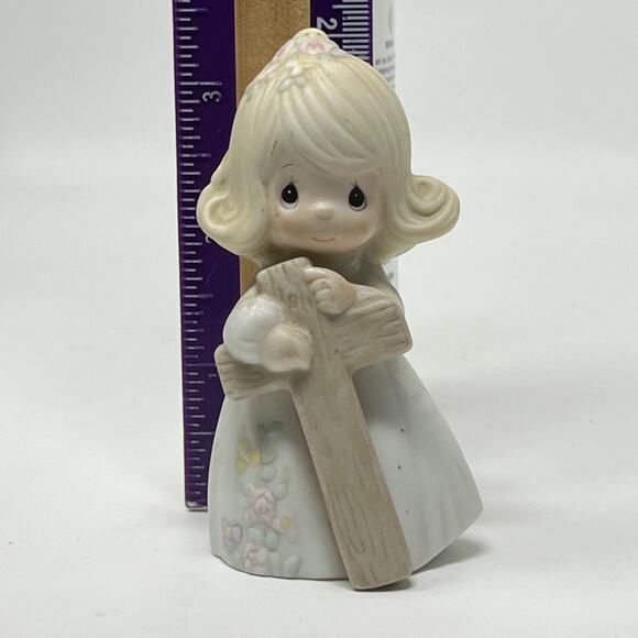Enesco Figurine #522953 "I Believe in the Old Rugged Cross" 1989 - Picture 8 of 9